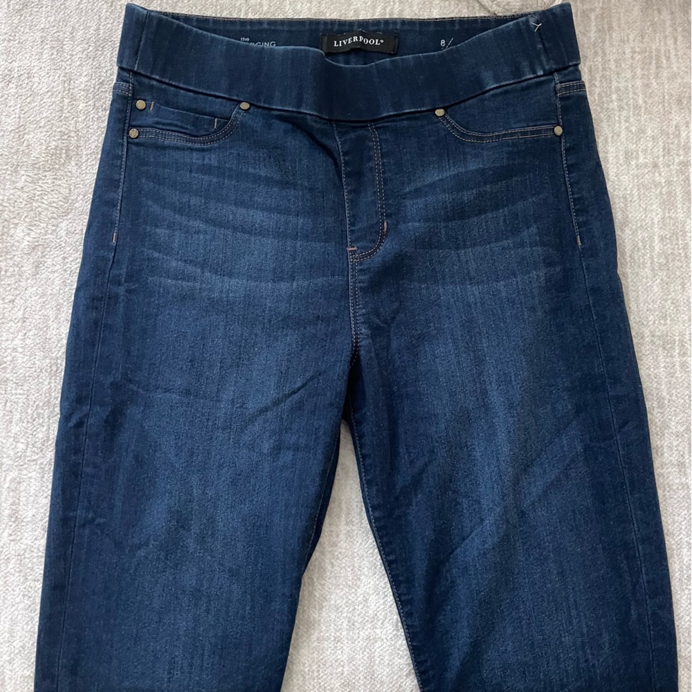 LIVERPOOL ELASTIC WAIST SKINNY JEANS
